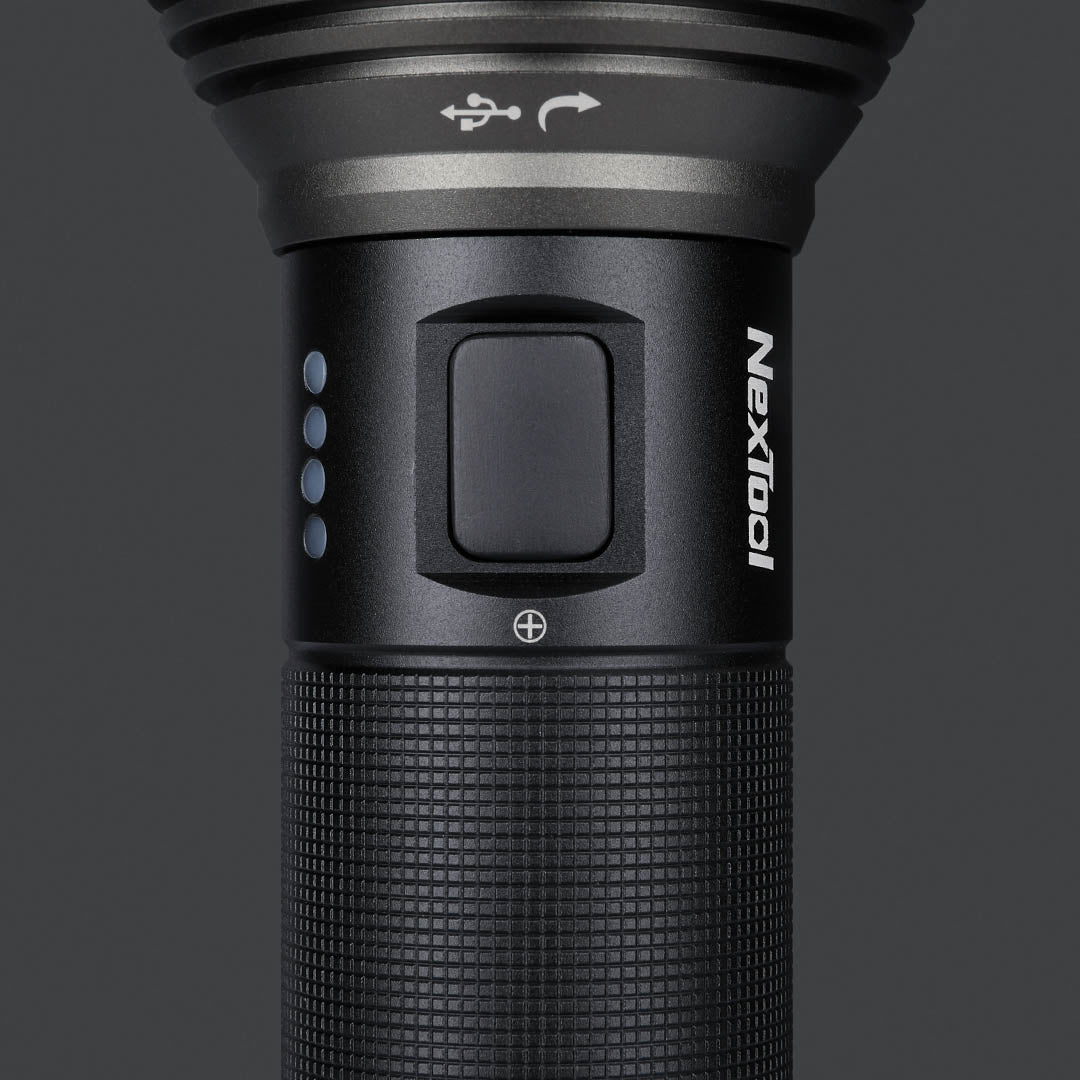 Powerful XPH50.2 USB-C Rechargeable Flashlight Set - 2000 Lumens, 6500K, 380M Throw, Includes 26650 Li-Ion Battery