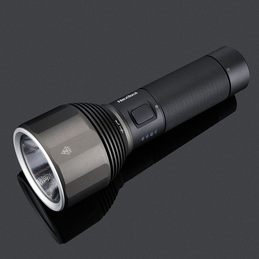 Powerful XPH50.2 USB-C Rechargeable Flashlight Set - 2000 Lumens, 6500K, 380M Throw, Includes 26650 Li-Ion Battery