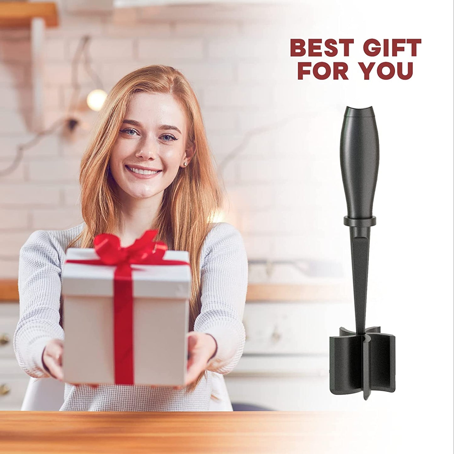 Premium Heat-Resistant Meat Chopper and Smasher for Hamburger, Ground Beef, and More - Nylon Tool with Meat Fork and Non-Stick Mix Chopper