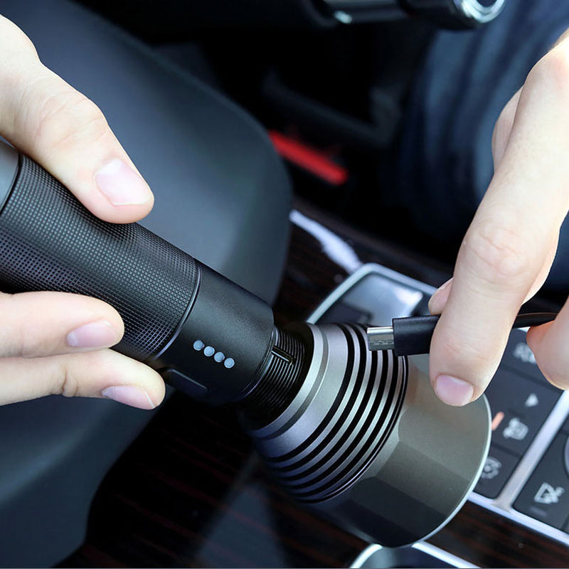 Powerful XPH50.2 USB-C Rechargeable Flashlight Set - 2000 Lumens, 6500K, 380M Throw, Includes 26650 Li-Ion Battery