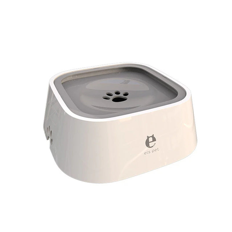 Spill-Proof Dog and Cat Floating Water Bowl with Non-Wetting Mouth Design - Anti-Overflow Water Dispenser in Durable Plastic