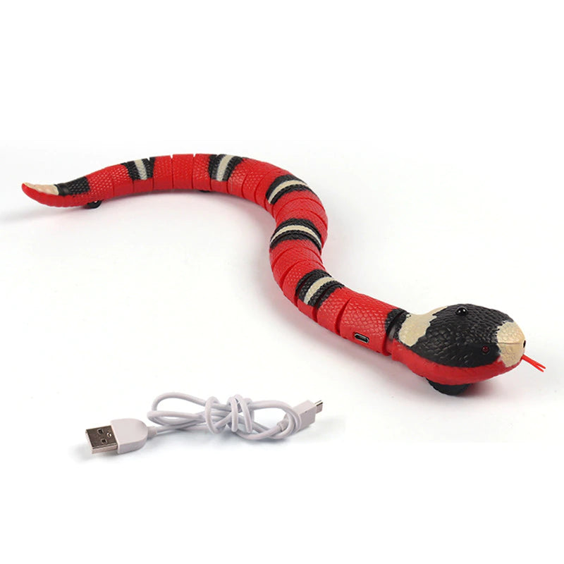 Interactive Smart Sensing Cat Toy - USB Rechargeable Electronic Snake for Cats and Dogs