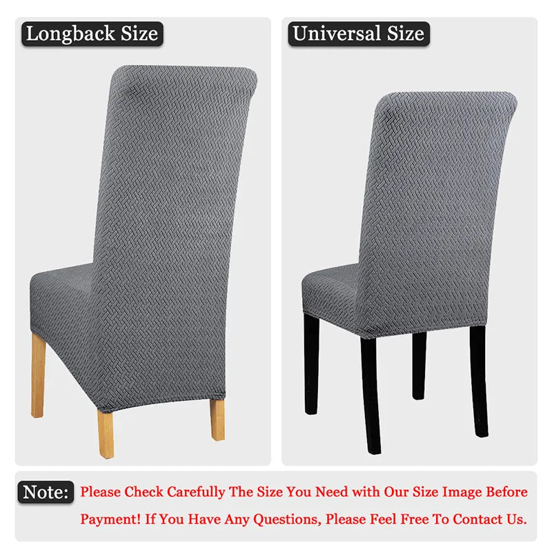 Stretch XL Polar Fleece Chair Cover with Long Back - Ideal for Wedding and Dining Room Chairs in the Kitchen