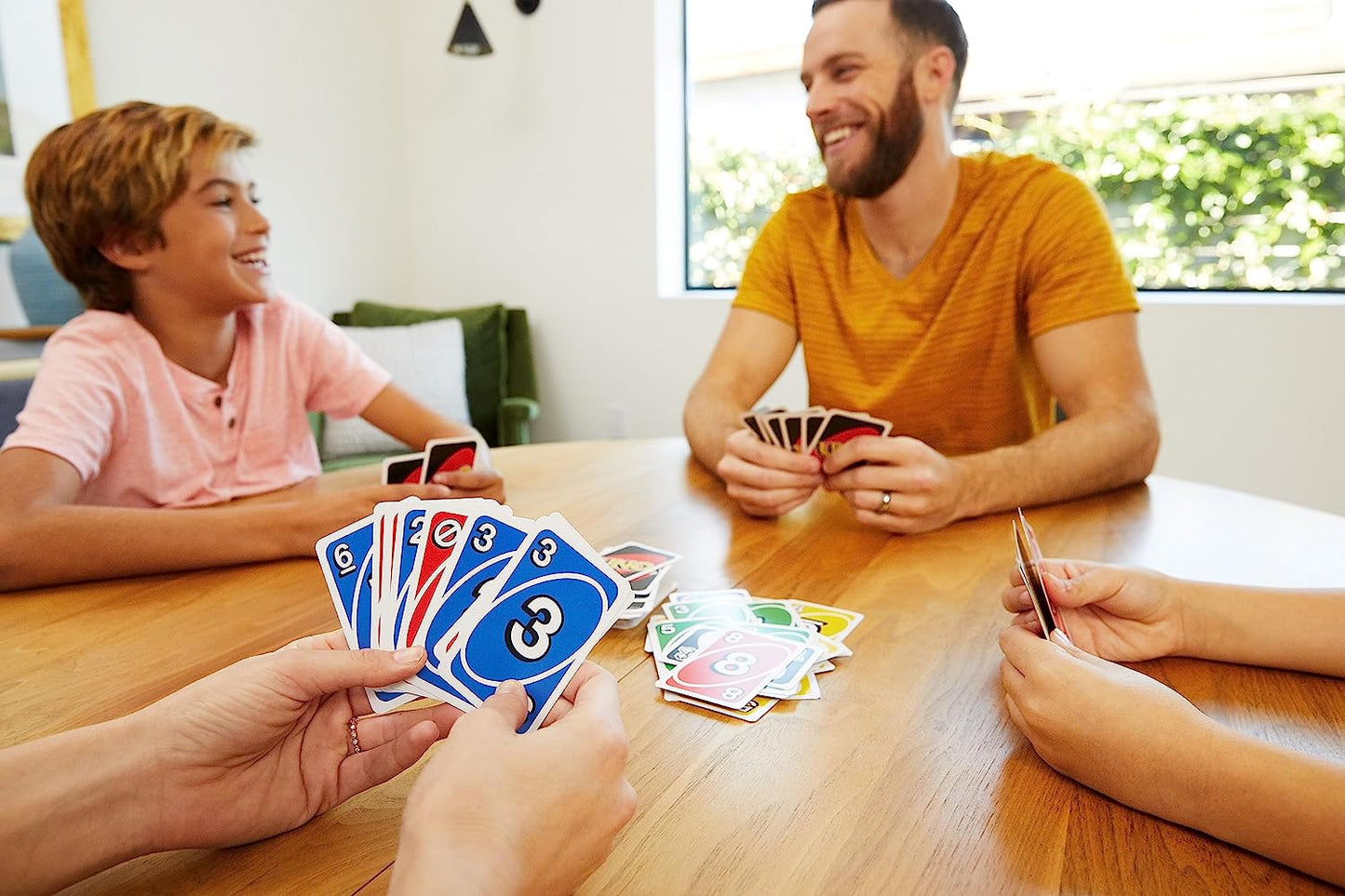 UNO Classic Color & Number Matching Card Game - 112 Cards - Customizable & Erasable Wild Cards - Includes Special Action Cards