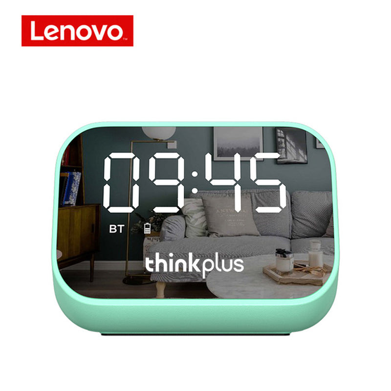 Lenovo Thinkplus TS13 Wireless Bluetooth Speaker Alarm Clock with LED Digital Stereo Desktop and Mirror