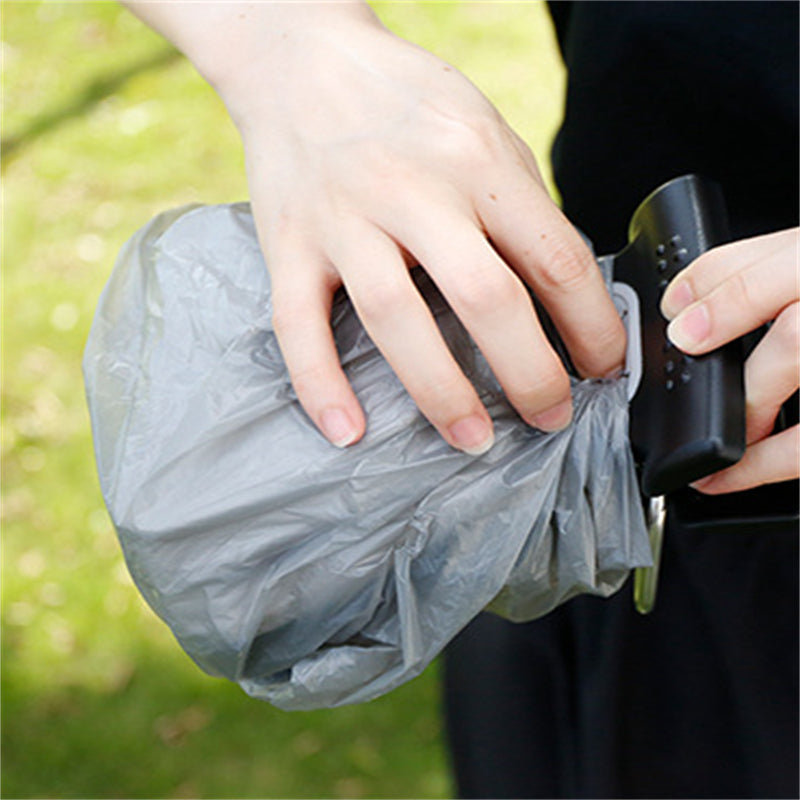 Foldable Dog Poop Scooper with Eco-Friendly Decomposable Bags: Travel-Ready Excrement Cleaner